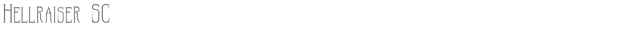 Hellraiser Hellraiser SC.ttf font preview